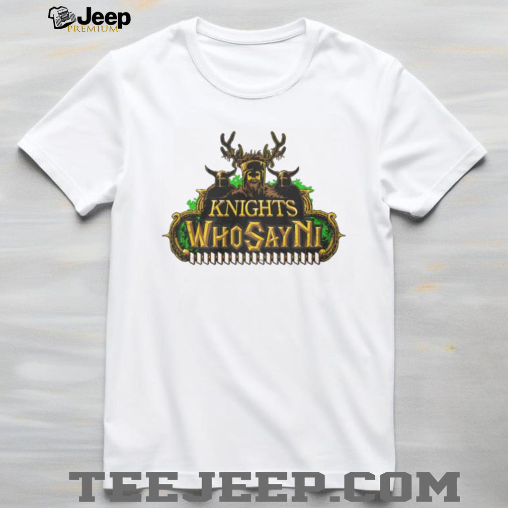 The Knights Who Say Ni Monty Python Grail Legend Graphic T Shirt