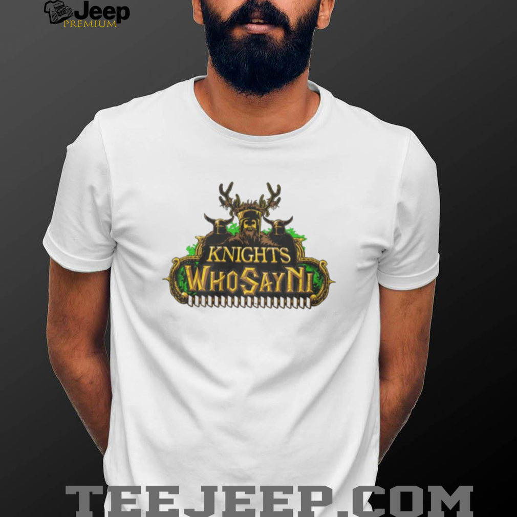 The Knights Who Say Ni Monty Python Grail Legend Graphic T Shirt
