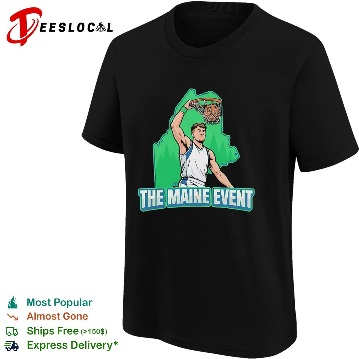 The Maine Event basketball player shirt