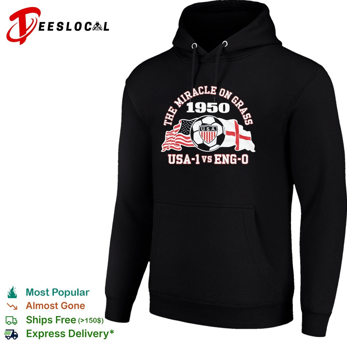 The Miracle on Grass 1950 USA 1 vs Eng 0 Soccer World Cup Match History shirt