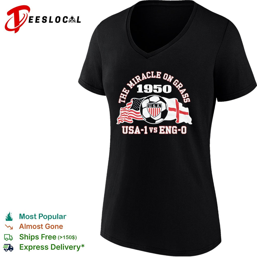 The Miracle on Grass 1950 USA 1 vs Eng 0 Soccer World Cup Match History shirt
