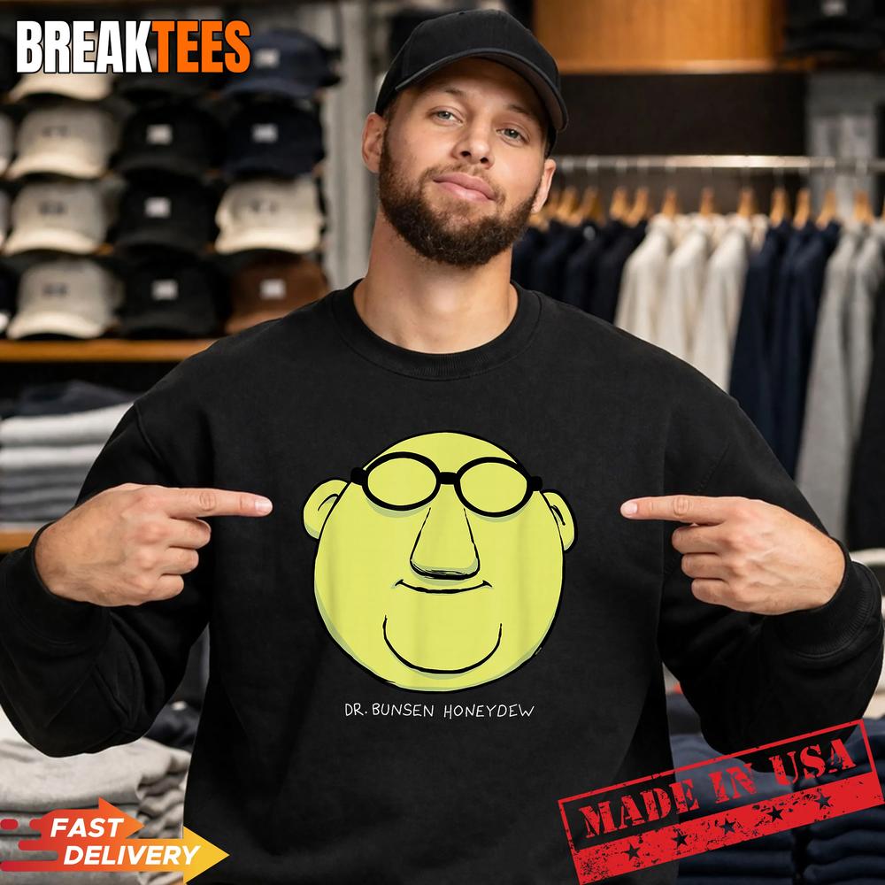 The Muppets Dr Bunsen Honeydew Muppet Labs Big Face T-Shirt