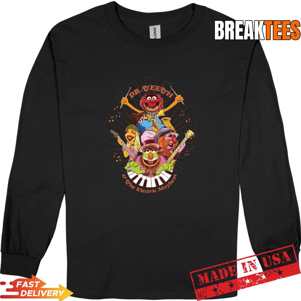 The Muppets Dr Teeth and Electric Mayhem Keyboard Band T-Shirt