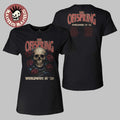 The Offspring Supercharged Worldwide 2026 Merch Rose Skull 2026 Ladies Tour T-Shirt