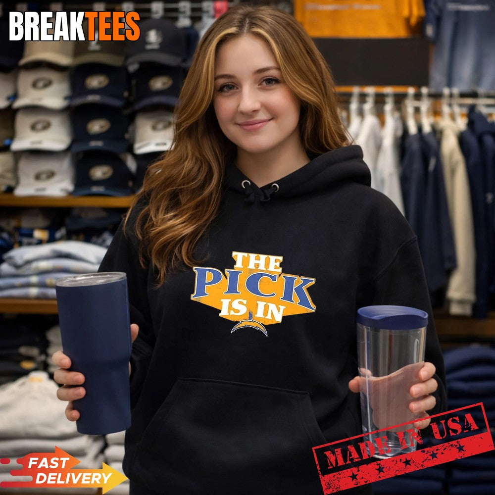 The Pick is in Los Angeles Chargers Football T-Shirt