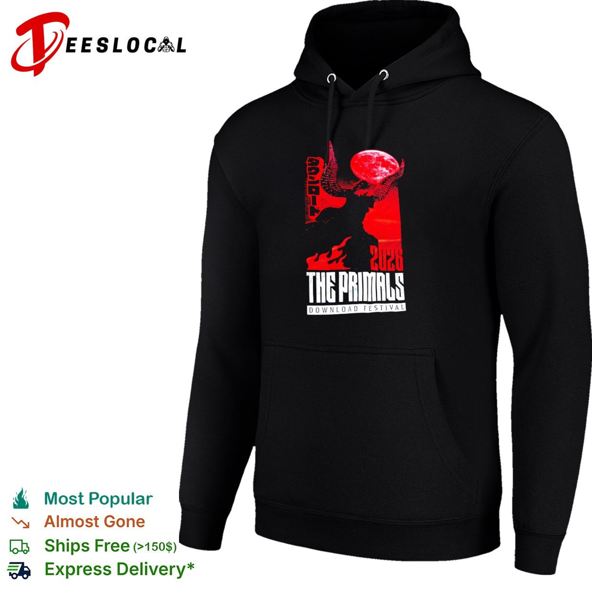 The Primals Download Festival 2026 Ifrit Final Fantasy XIV Japan Red Moon shirt