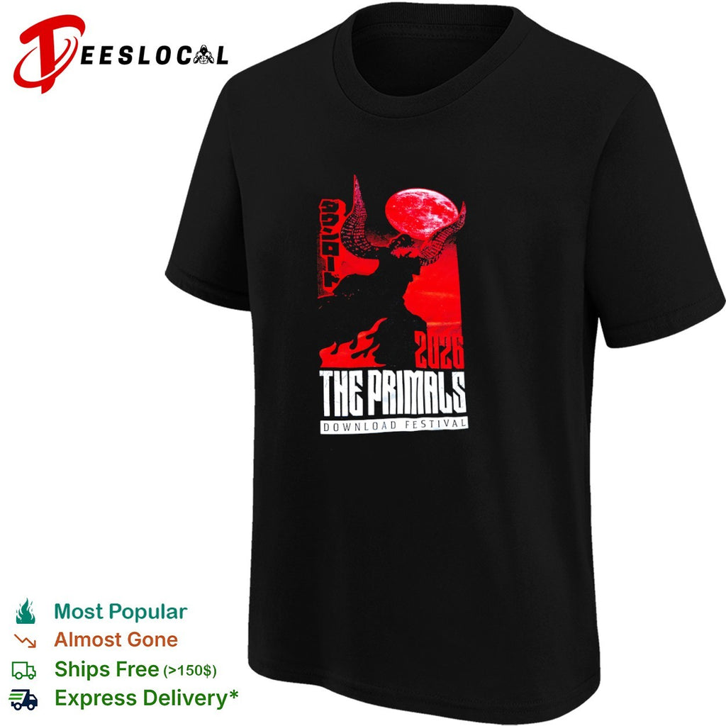 The Primals Download Festival 2026 Ifrit Final Fantasy XIV Japan Red Moon shirt