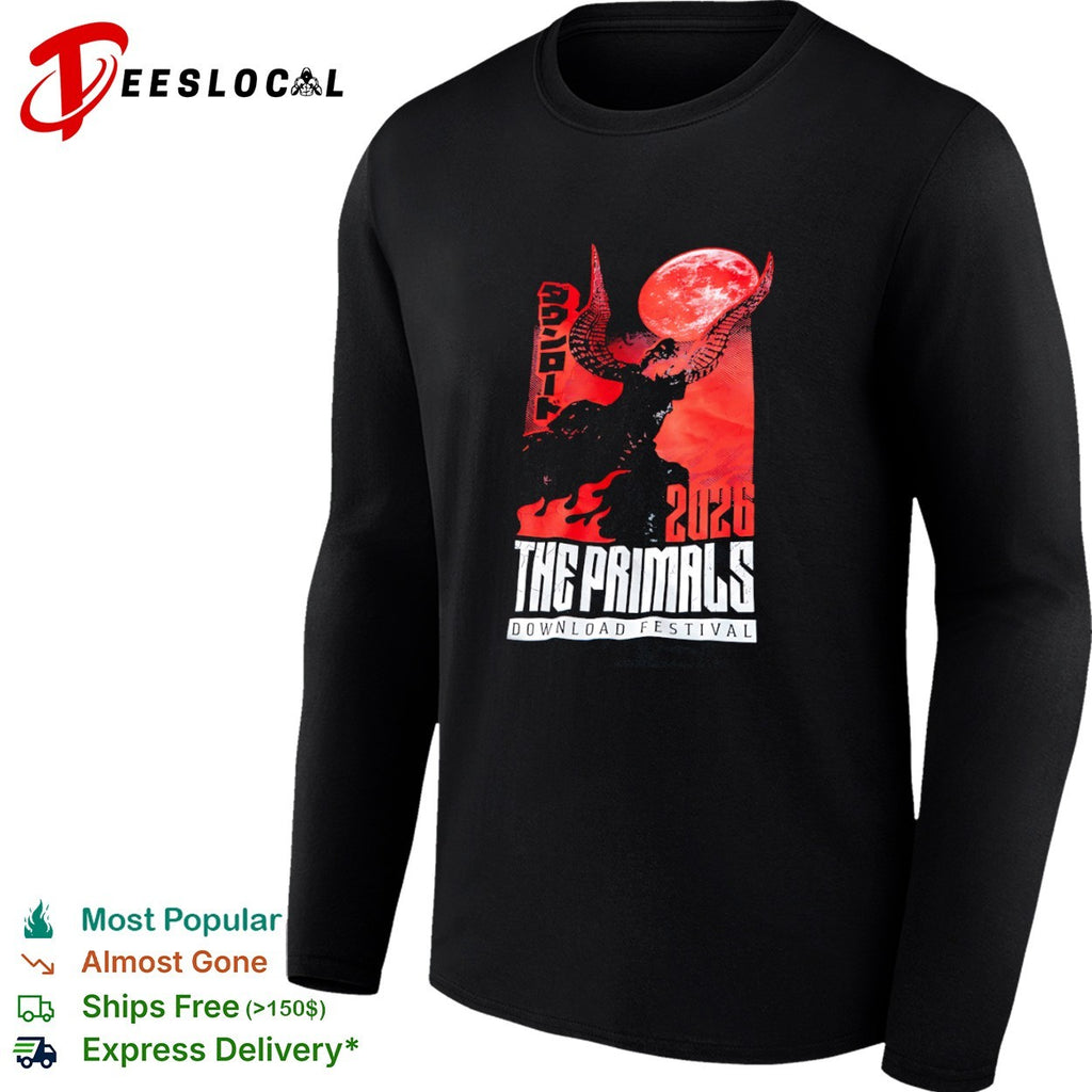 The Primals Download Festival 2026 horned creature shirt