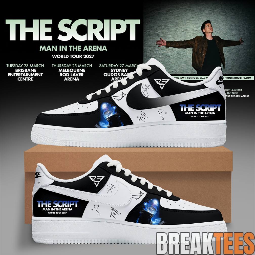 The Script – Man In The Arena Tour 2026 Custom Air Force 1 Shoes