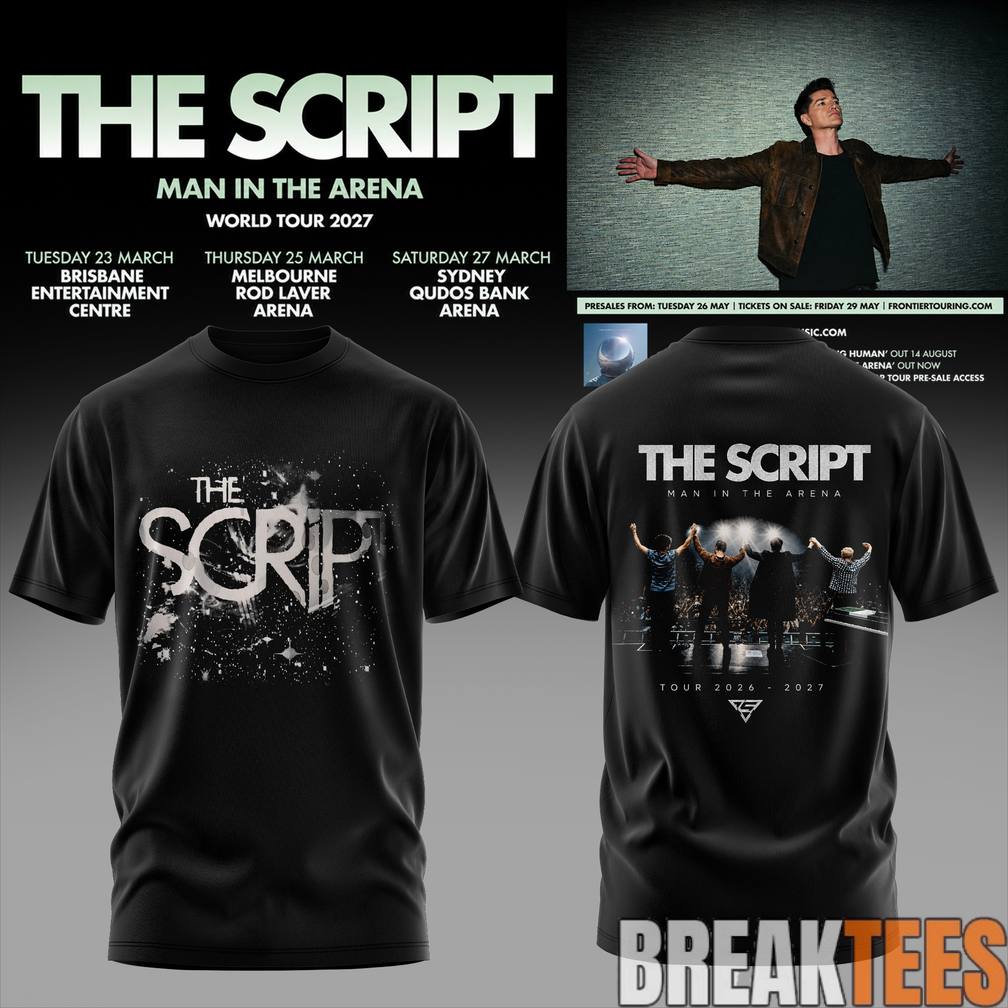 The Script – Man In The Arena Tour 2026 Shirt