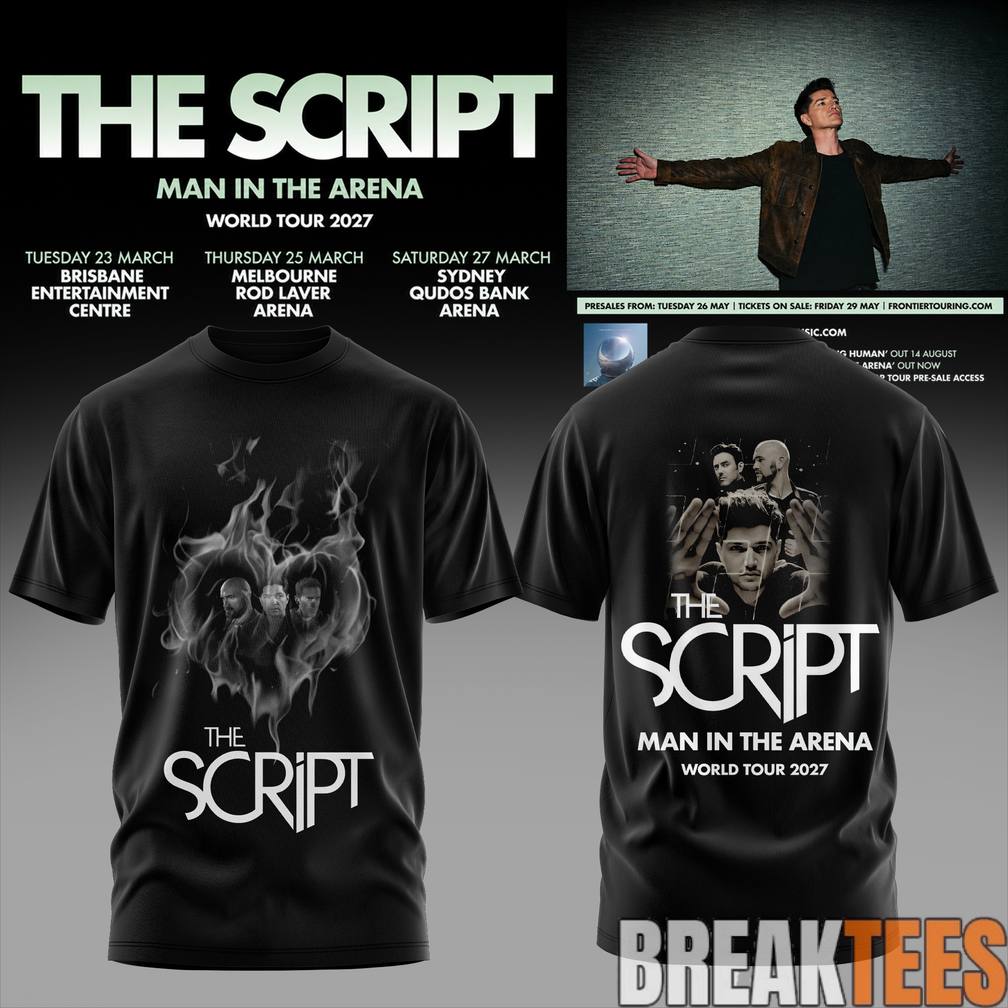 The Script – Man In The Arena Tour 2026 Shirt