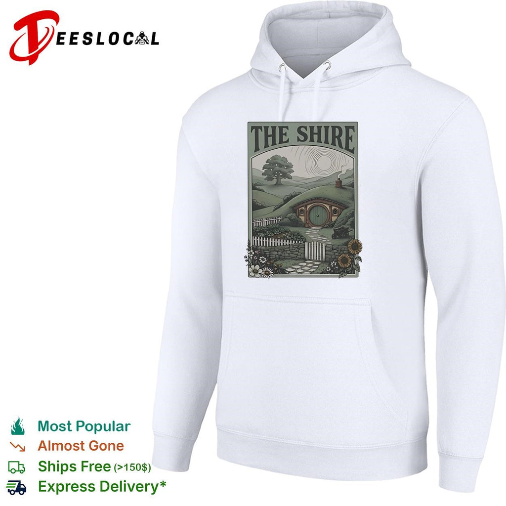 The Shire Hobbit Hole illustration shirt.