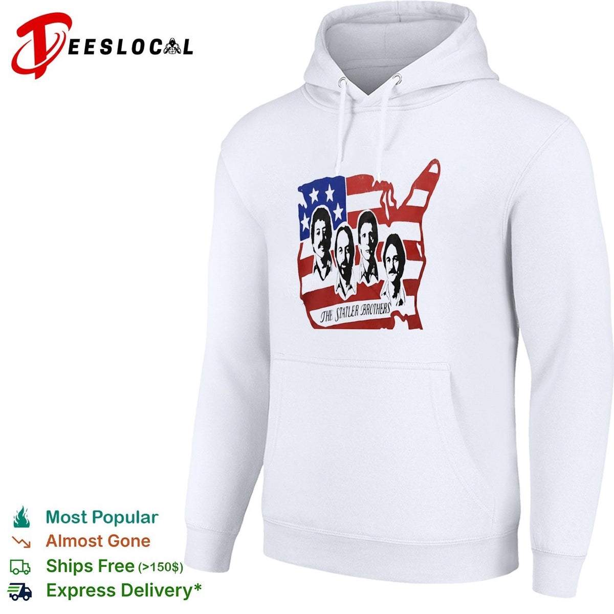 The Statler Brothers USA American Flag Patriotic Music Country Band Concert shirt