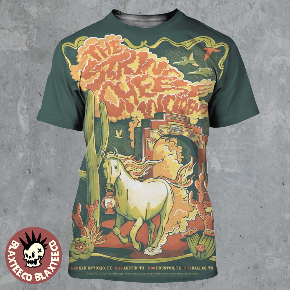 The String Cheese Incident Texas 2026 Run Shows Poster From May 28 To 31 2026 In San Antonio Austin Houston And Dallas All Over Print Shirt