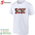 The Strokes 2026 retro round bubble letter logo bold yellow text graphic shirt