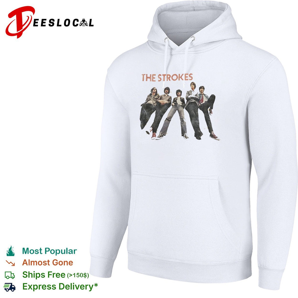 The Strokes Julian Casablancas Nick Valensi Albert Hammond Jr Nikolai Fraiture shirt