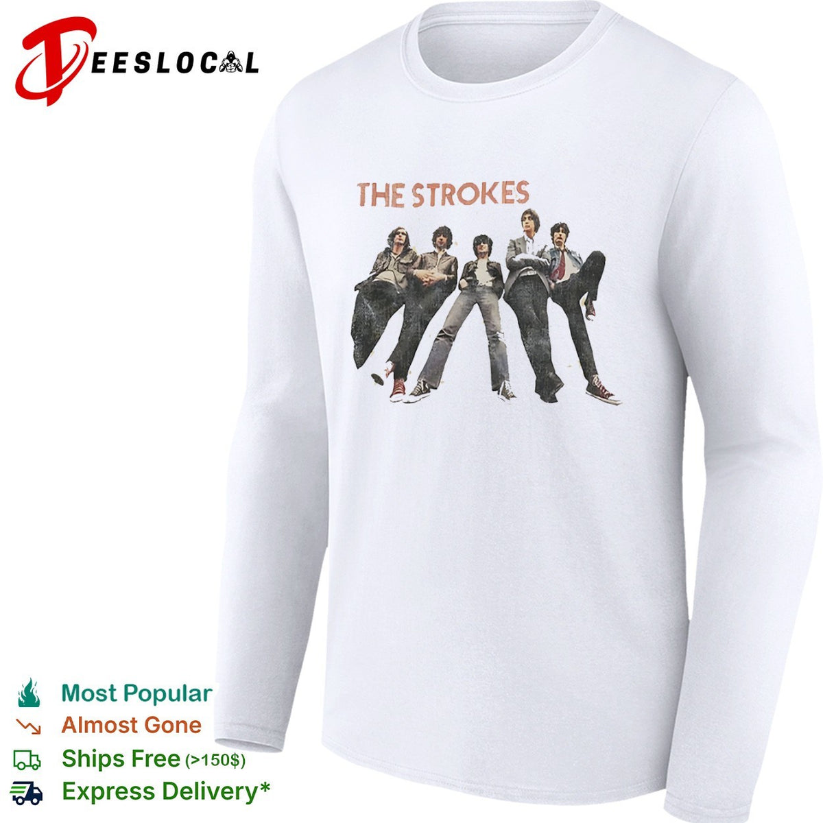 The Strokes Julian Casablancas Nick Valensi Albert Hammond Jr Nikolai Fraiture shirt