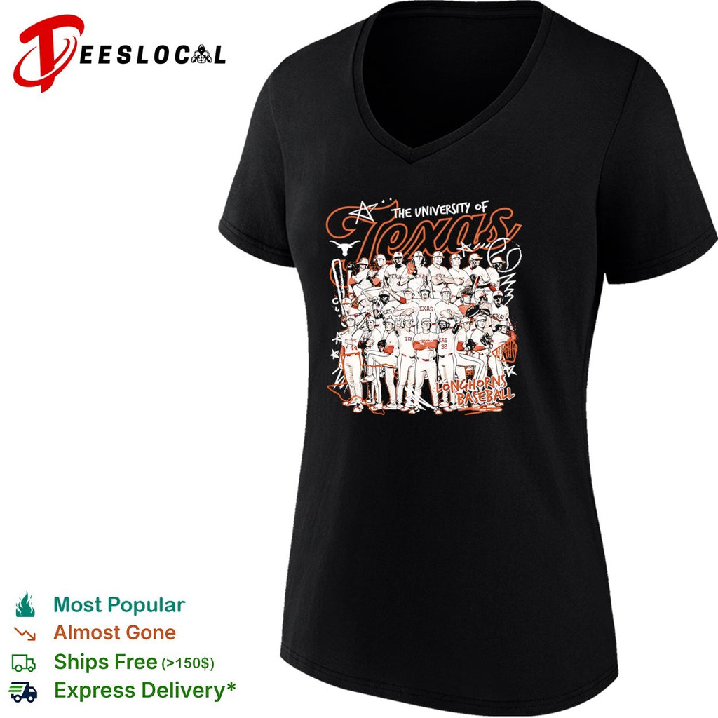The University of Texas Longhorns Baseball Team Roster Texas Longhorns NCAA shirt
