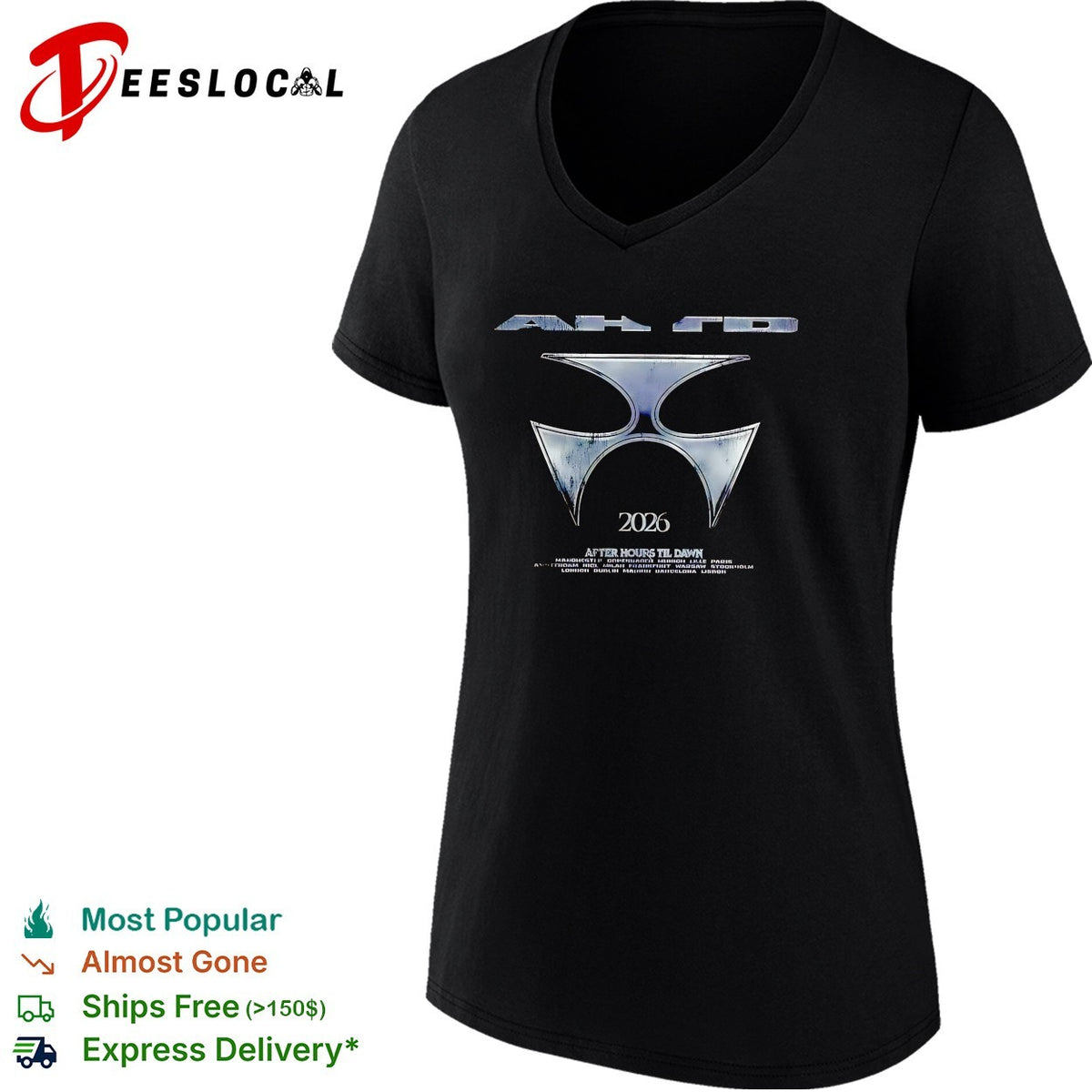 The Weeknd After Hours Til Dawn 2026 Europe And UK shirt