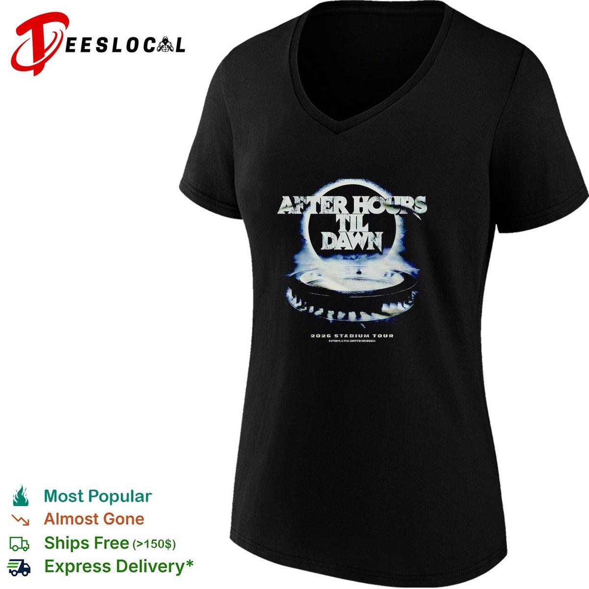 The Weeknd After Hours Til Dawn 2026 Europe And UK Stadium shirt