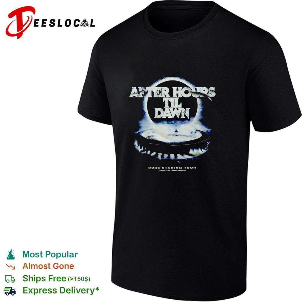 The Weeknd After Hours Til Dawn 2026 Europe And UK Stadium shirt