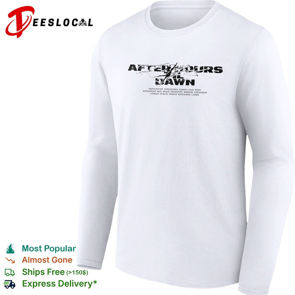 The Weeknd After Hours Til Dawn 2026 Europe And UK XO shirt