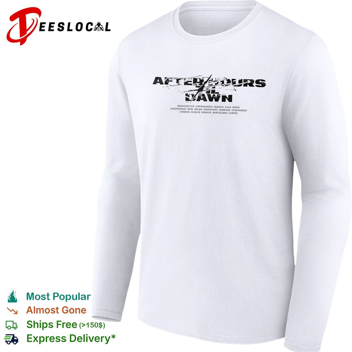 The Weeknd After Hours Til Dawn 2026 Europe And UK XO shirt
