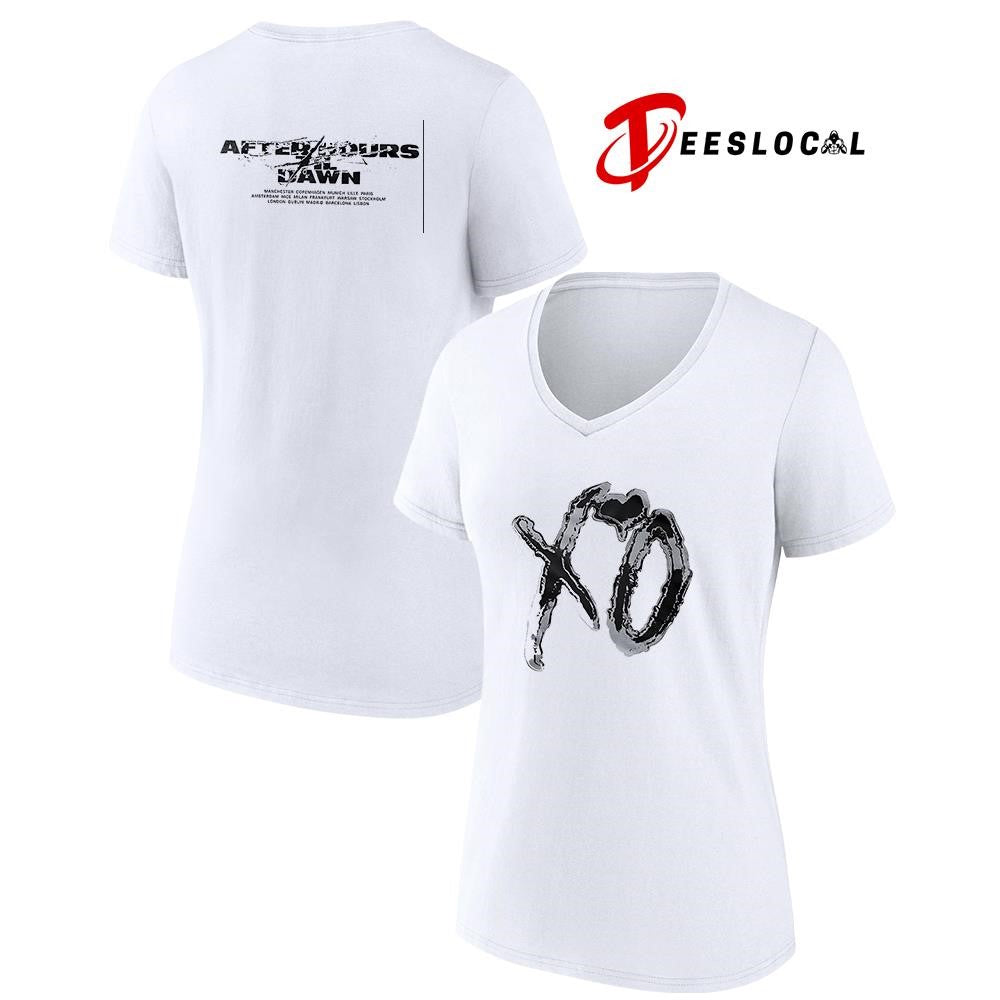 The Weeknd After Hours Til Dawn Europe and UK XO stadium shirt