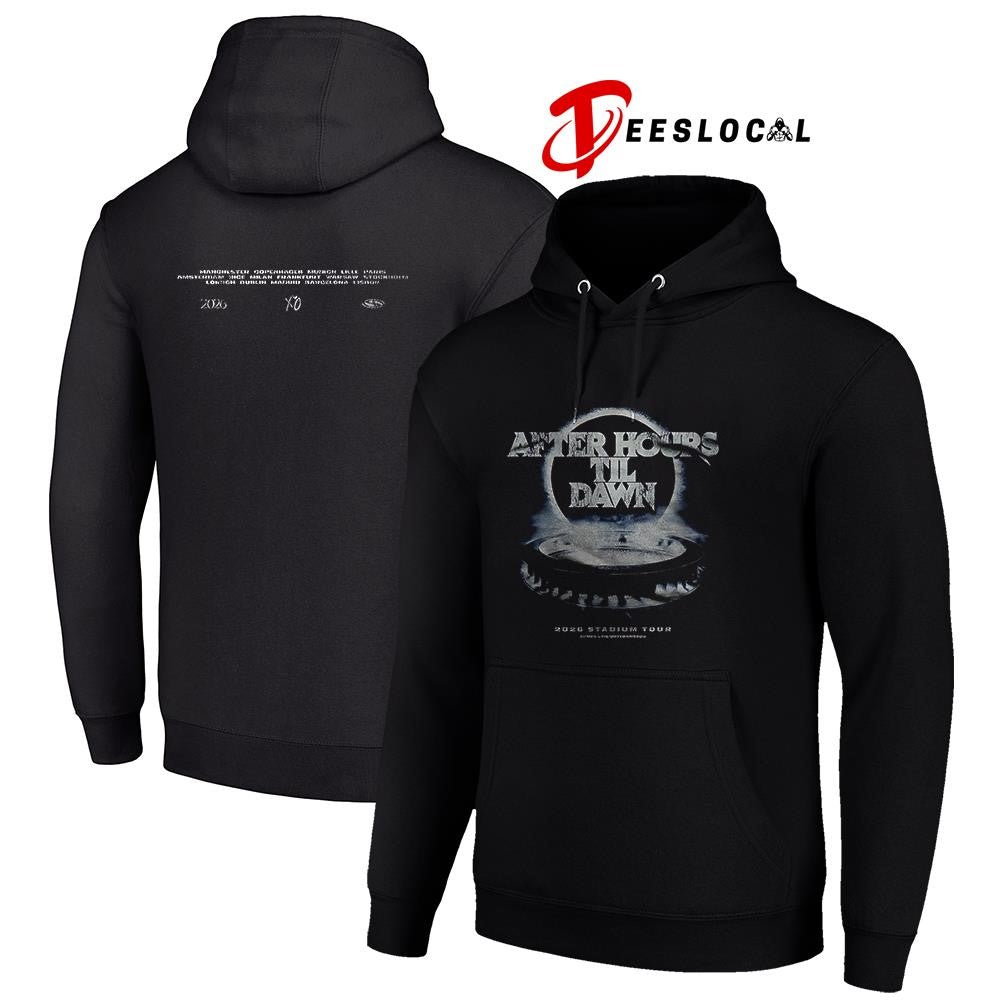 The Weeknd After Hours Til Dawn Europe and UK stadium cities shirt