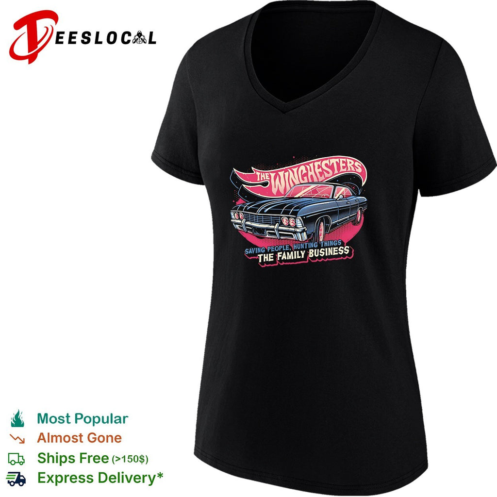 The Winchesters saving people hunting things the family business classic car shirt