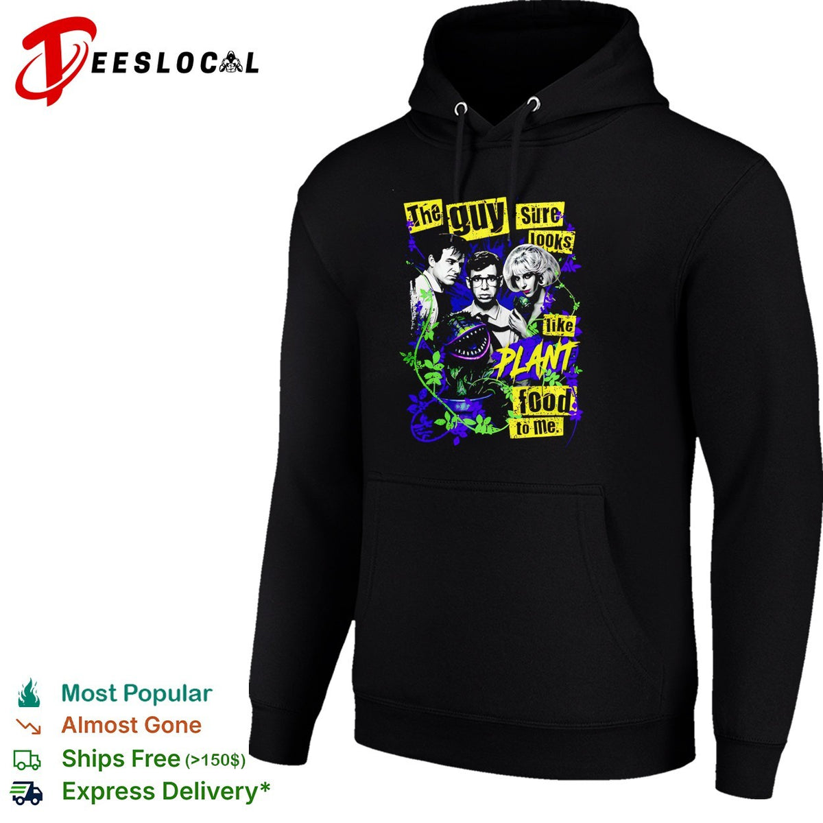 The guy sure looks like plant food horror musical film cast collage poster shirt