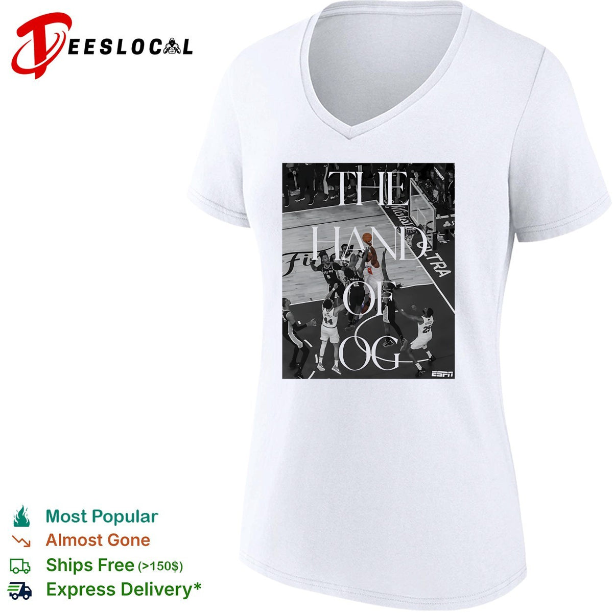 The hand of OG ESPN basketball poster shirt