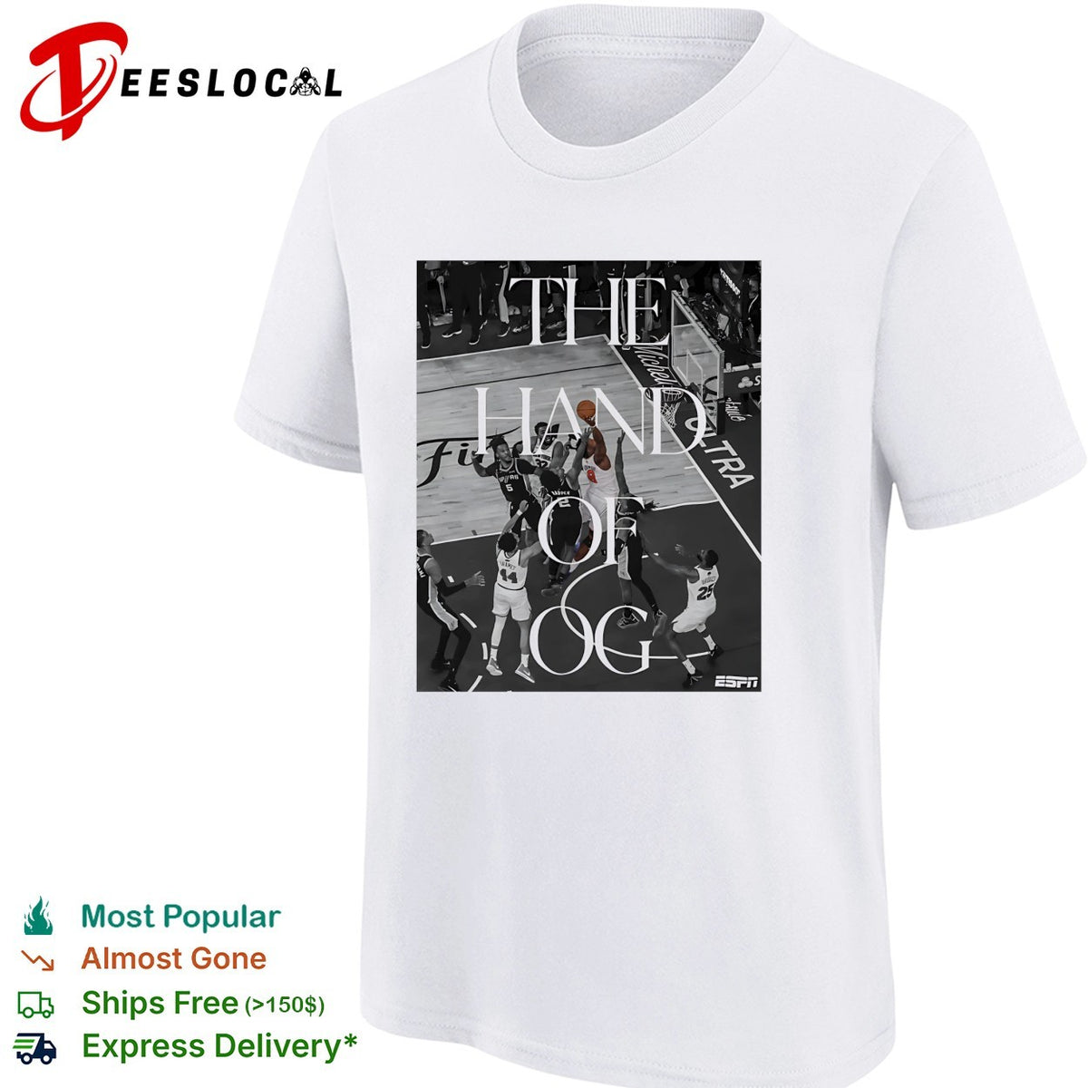 The hand of OG ESPN basketball poster shirt
