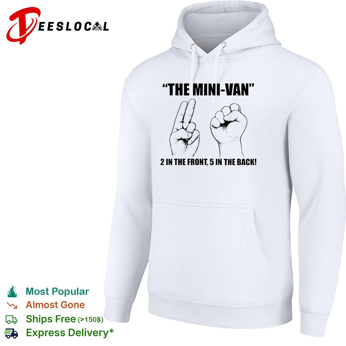 The mini-van 2 in the font 5 in the back shirt