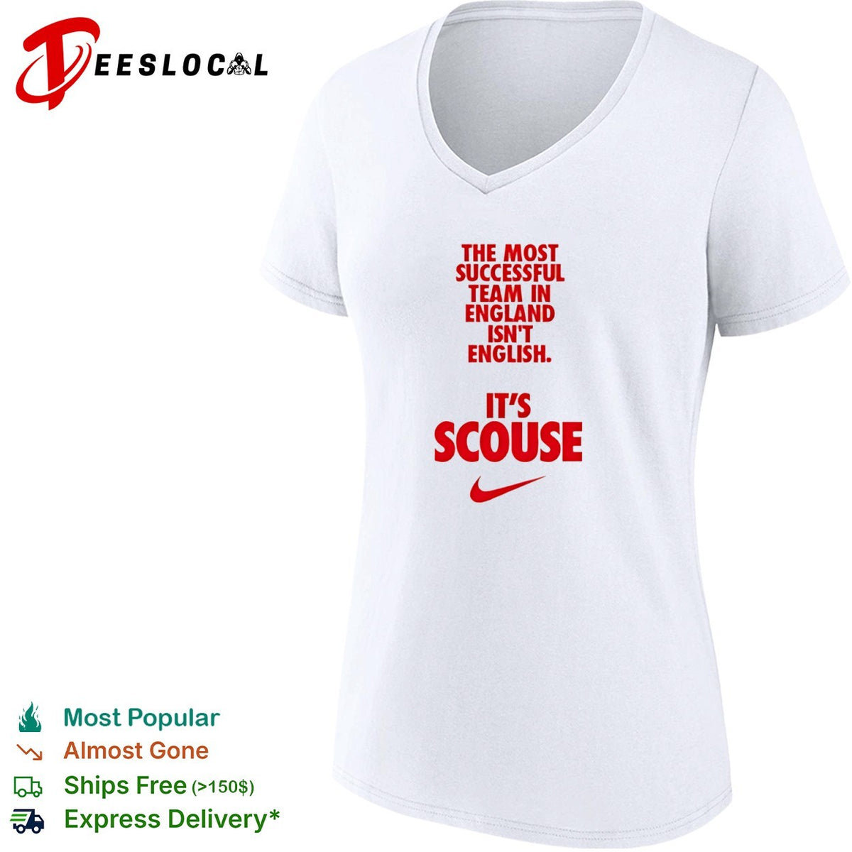 The most successful team in England is not English it is Scouse Liverpool FC shirt