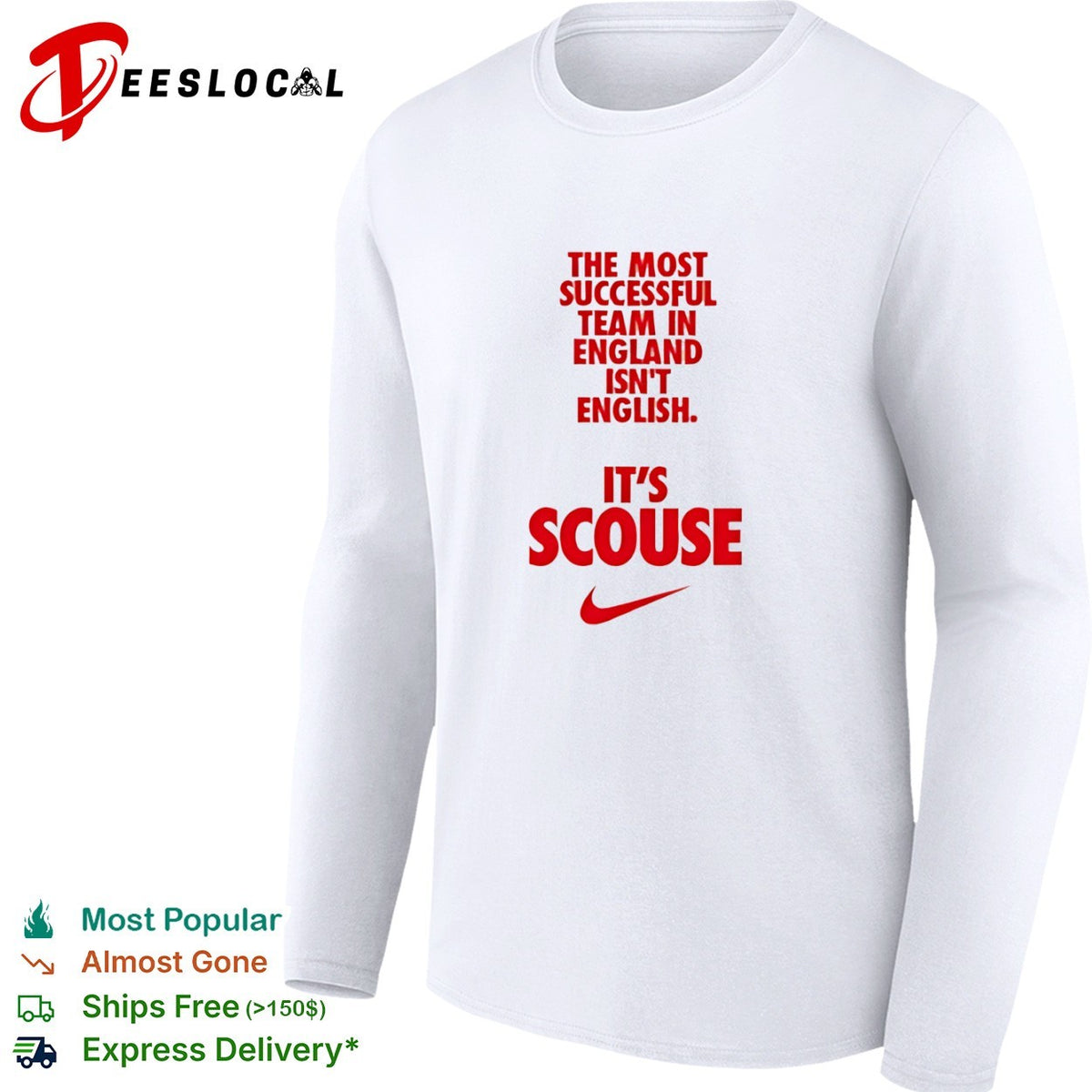 The most successful team in England is not English it is Scouse Liverpool FC shirt