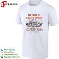 The town that trout built population sign fish market illustration graphic shirt