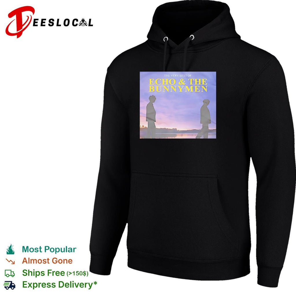 The very best of Echo and the Bunnymen album cover lakeside silhouette poster shirt