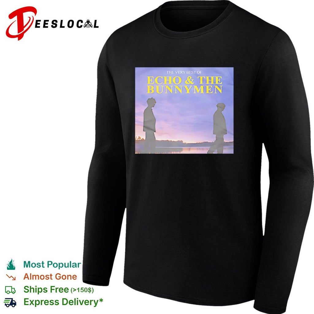 The very best of Echo and the Bunnymen album cover lakeside silhouette poster shirt