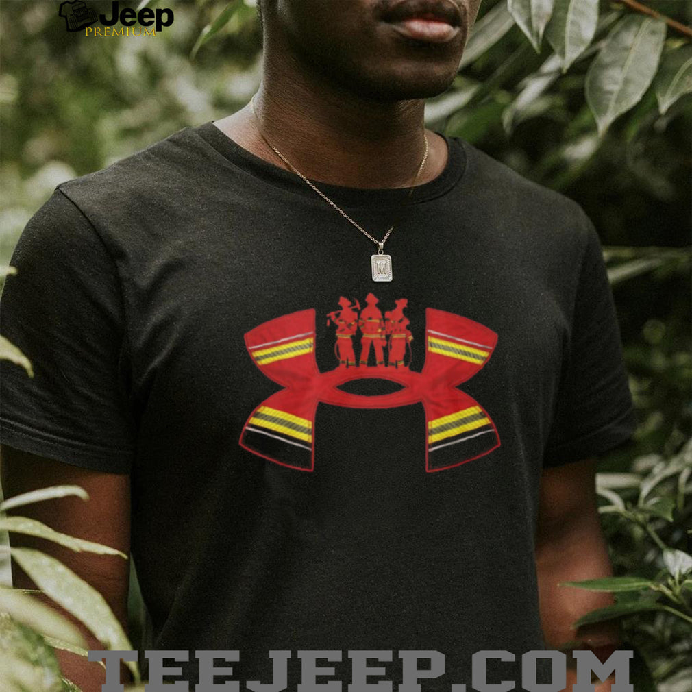 Thin Red Line Firefighter Heroes Graphic Tee