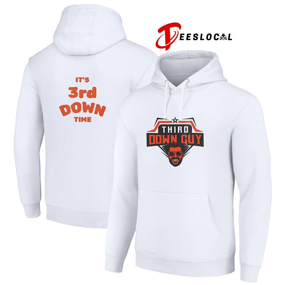 Third Down Guy it’s 3rd down time portrait graphic shirt