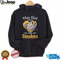 This Girl Loves Her Steelers Glitter Heart Logo Women’s T Shirt