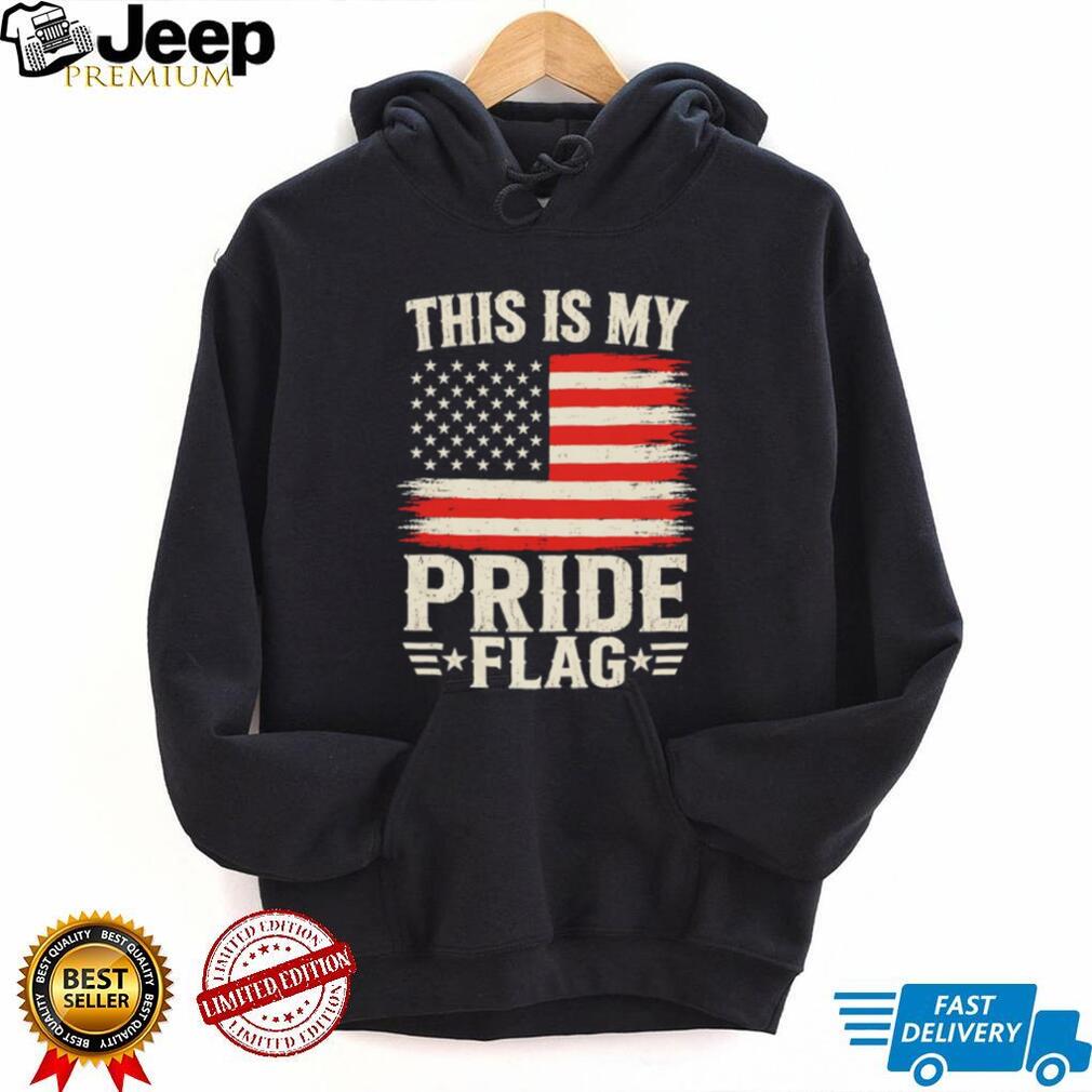 This Is My Pride Flag Patriotic American Flag Vintage Graphic T Shirt