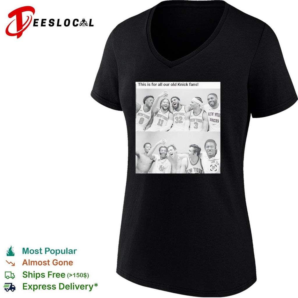 This is for all our old Knick fans old and new players side-by-side celebration photo shirt