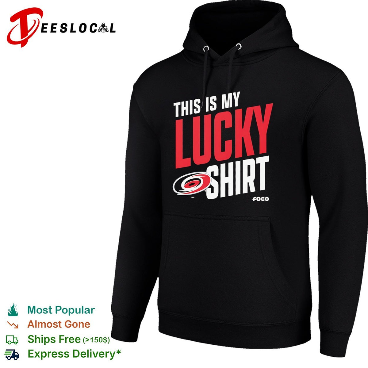 This is my lucky shirt Carolina Hurricanes NHL team fan apparel merchandise