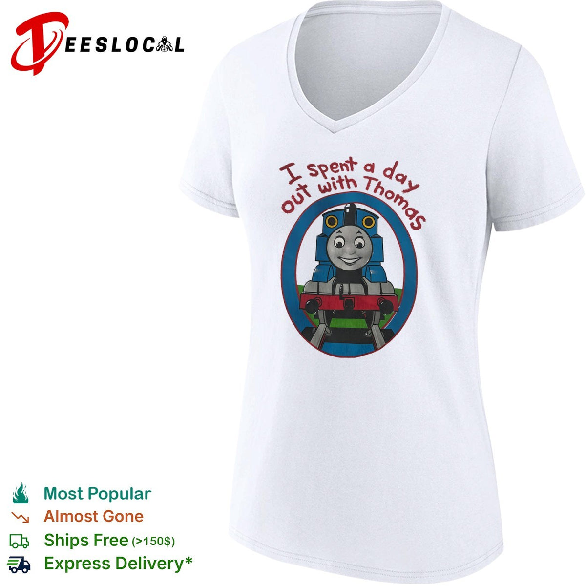 Thomas the Tank Engine I spent a day out with Thomas 1998 shirt