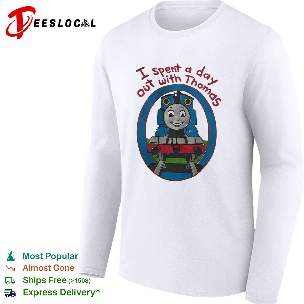 Thomas the Tank Engine I spent a day out with Thomas 1998 shirt