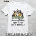 Three Headed Knight Tea and Biscuits Monty Python Quote T Shirt