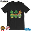 Three Lucky Irish Gnomes Shamrocks St. Paddy’s Day Graphic T Shirt