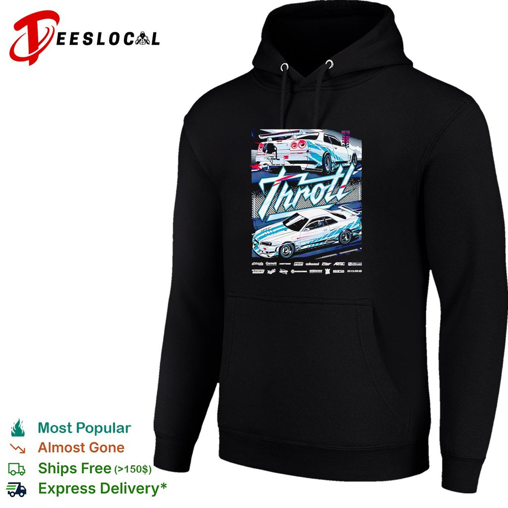 Throtl Nissan Skyline GT-R automotive graphic shirt